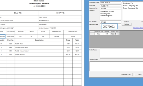 Sales Order Data Indexing